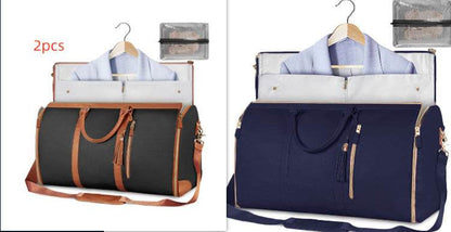 Large Capacity Travel Duffle Bag Women's Handbag Folding Suit Bag Waterproof Clothes Totes - PANGO