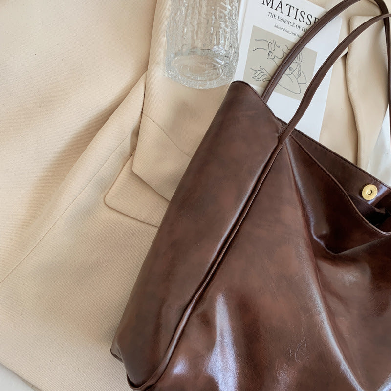 Fashion Handbag Large Capacity Soft Leather Shoulder Bag