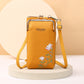Flower Embroidery Phone Bag