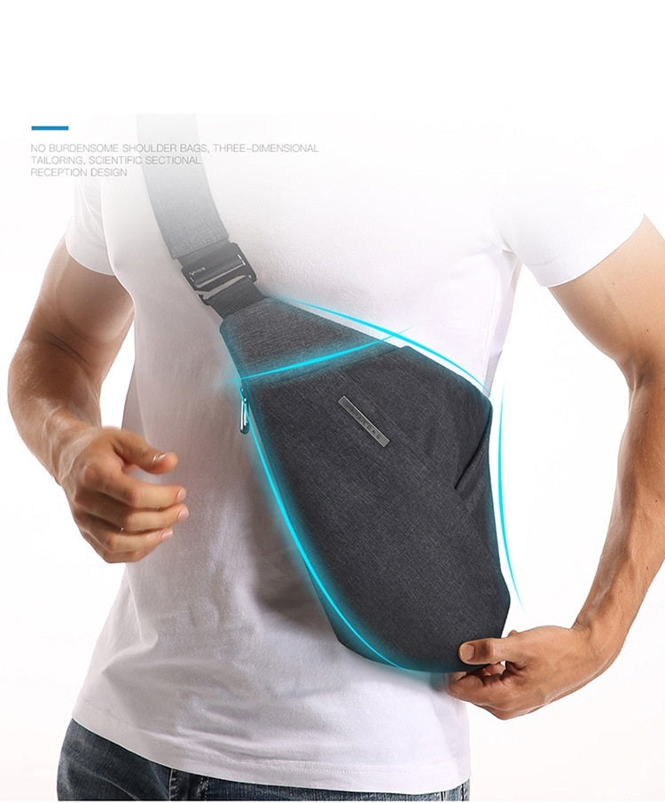 Digital Storage Canvas Chest Bag
