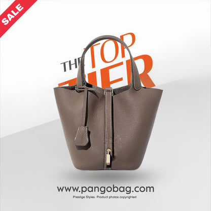 Hand Carry Soft Leather Large Capacity Handbag Diy Material