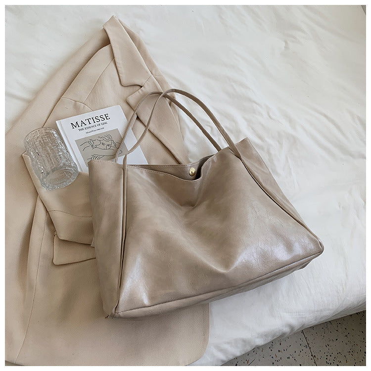 Fashion Handbag Large Capacity Soft Leather Shoulder Bag