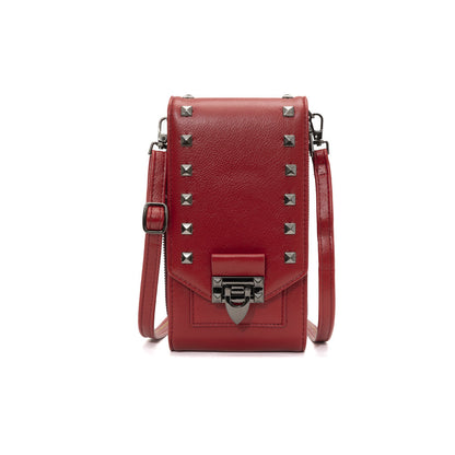 Rivet Design Shoulder Bags For Mobile Phone