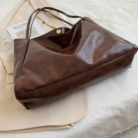 Fashion Handbag Large Capacity Soft Leather Shoulder Bag