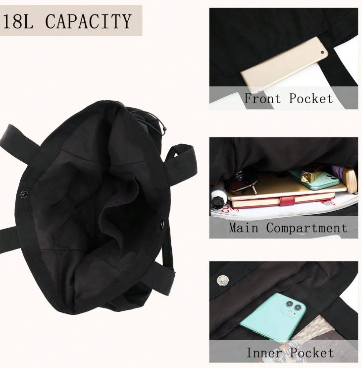 Side-Cinch Shopper Bags
