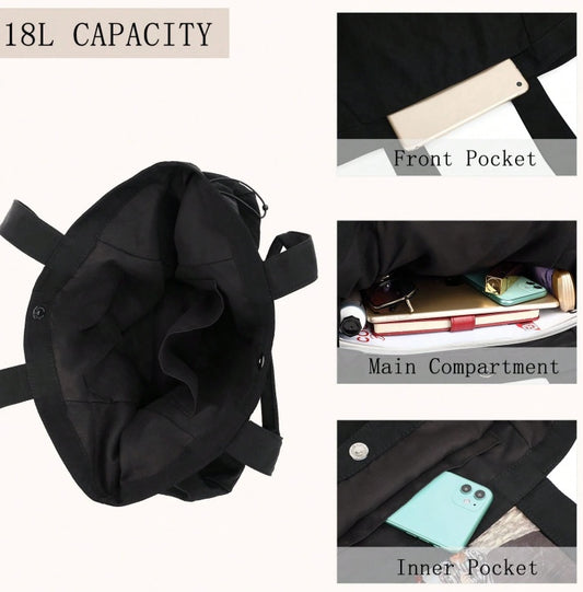 Side-Cinch Shopper Bags