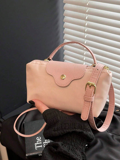 Casual Solid Color Fashionable Women's Handbag Crossbody Bag - PANGO