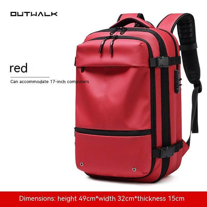 Travel Backpack Men's Business Multifunction Computer Bag Vacuum Compression Large-capacity Backpack - PANGO