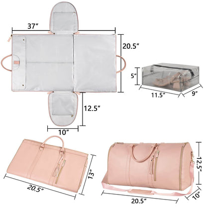 Large Capacity Travel Duffle Bag Women's Handbag Folding Suit Bag Waterproof Clothes Totes - PANGO