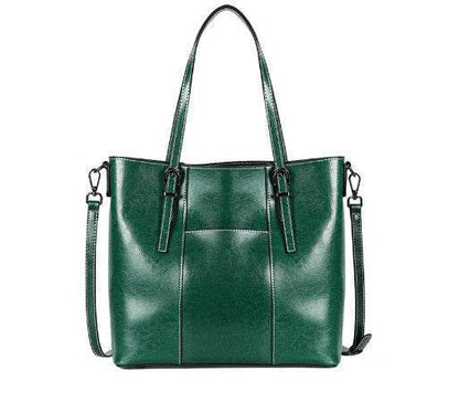 Big Bag Genuine Leather Capacity Cowhide Messenger Bag Female Hand-held Tote - PANGO