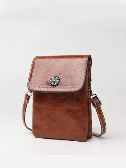 Fashion Simple Large Capacity Mobile Phone Bag Mini Crossbody Bag - PANGO