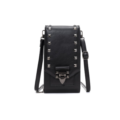 Rivet Design Shoulder Bags For Mobile Phone