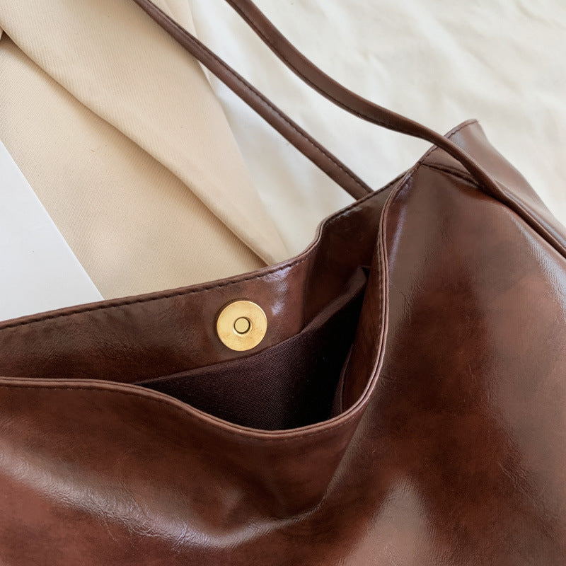 Fashion Handbag Large Capacity Soft Leather Shoulder Bag