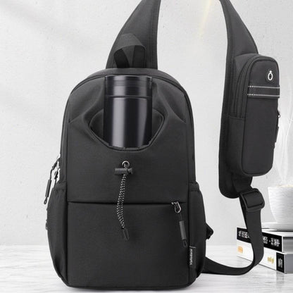 Men's Oxford Cloth Splash-proof Shoulder Crossbody Chest Bag - PANGO