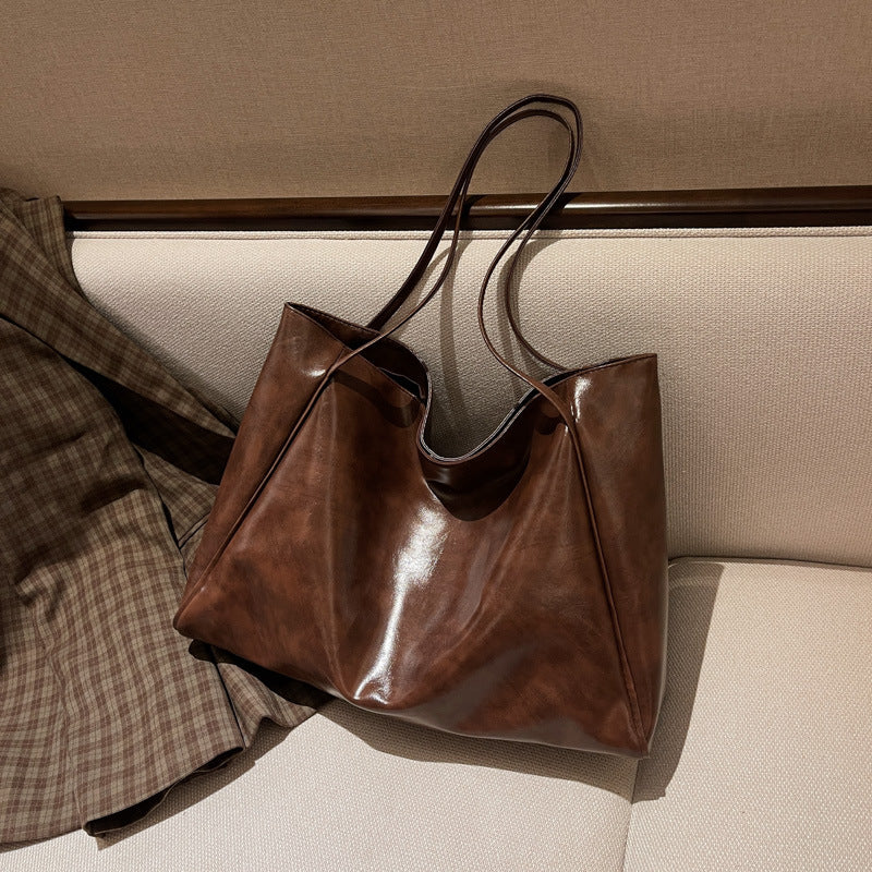 Fashion Handbag Large Capacity Soft Leather Shoulder Bag