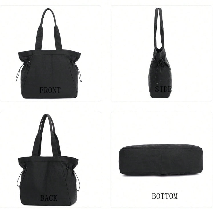 Side-Cinch Shopper Bags
