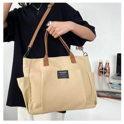 Large Capacity Shoulder Canvas Bag, Commuting Hand Bag - PANGO