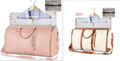 Large Capacity Travel Duffle Bag Women's Handbag Folding Suit Bag Waterproof Clothes Totes - PANGO