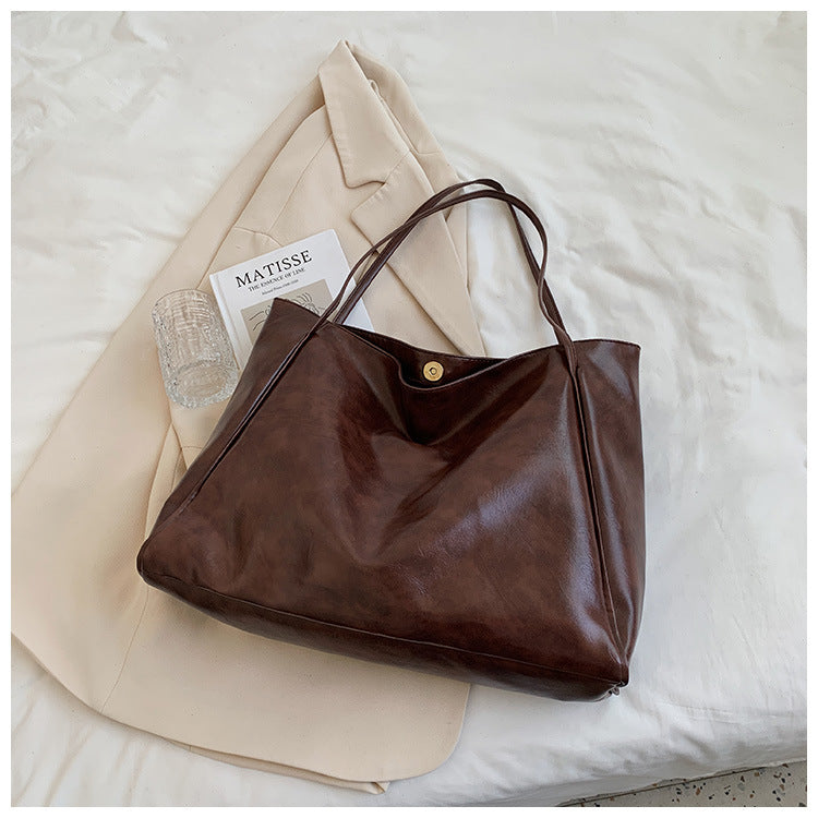 Fashion Handbag Large Capacity Soft Leather Shoulder Bag