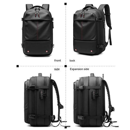 Travel Backpack Men's Business Multifunction Computer Bag Vacuum Compression Large-capacity Backpack - PANGO