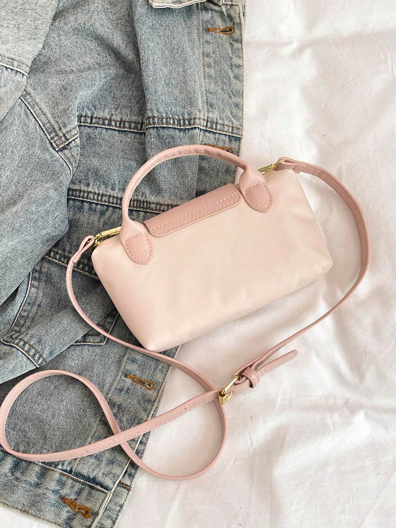 Casual Solid Color Fashionable Women's Handbag Crossbody Bag - PANGO