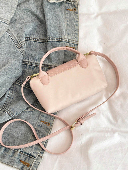 Casual Solid Color Fashionable Women's Handbag Crossbody Bag - PANGO