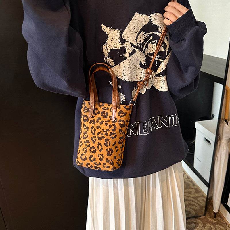 Women's Crossbody Bag Anime New Versatile Suede Phone Bag - PANGO