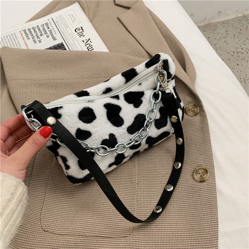 Leopard Pattern Plush Bag
