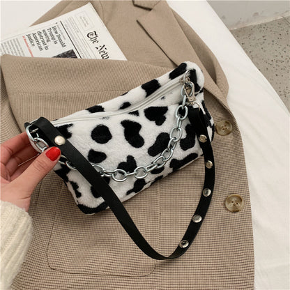 Leopard Pattern Plush Bag