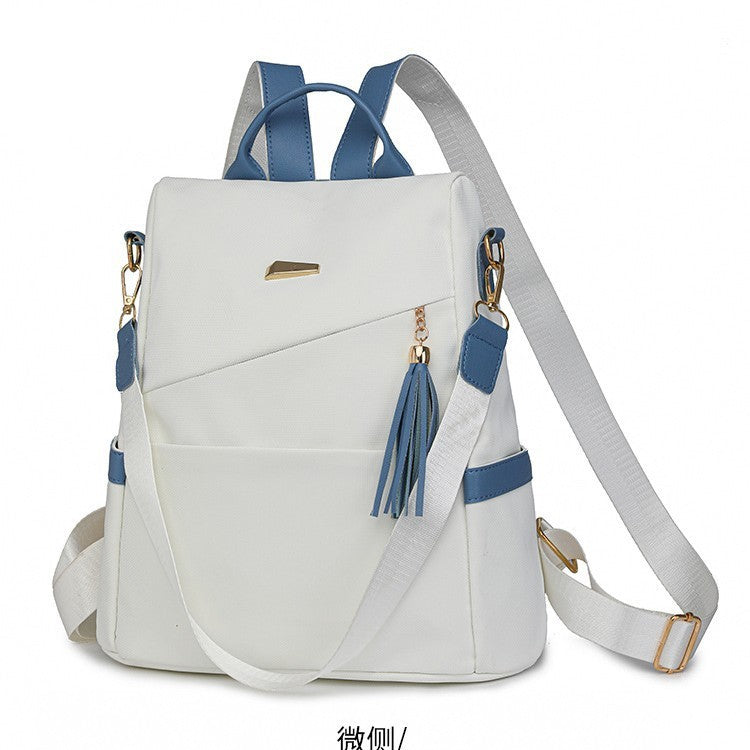 Oxford Cloth Stitching Women'S Backpack