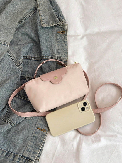 Casual Solid Color Fashionable Women's Handbag Crossbody Bag - PANGO